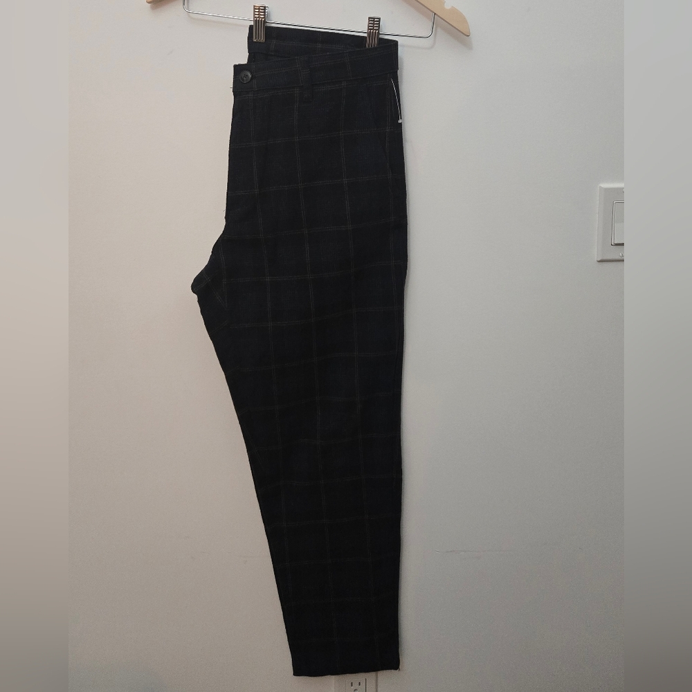 🥊NEW Zara Men's Dark Checkered Pants